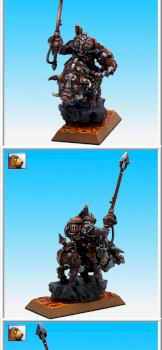 Chevalier Khor sur Razorback, Uren knight on Razorbak by emms