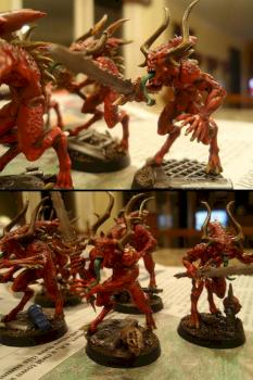 Red Chaos Daemons by deadlyseneschal