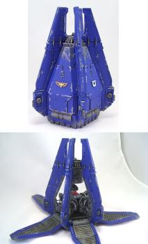 Space Marine Ultramarines Drop Pod by richardvan