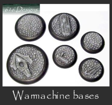 6 x round scenic ruins resin bases unpainted by E616