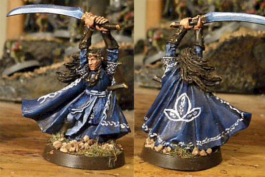 lord of the rings mini Elrohir by evilfishy2