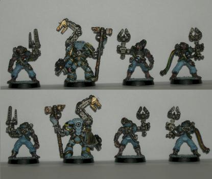 Iron Priest and Servitor bodyguard by GraemePaul