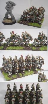 Warmaster (10mm) High Elf - 1st Reaver Knights by Guthwine