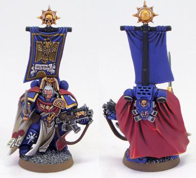 Space Marine Ultramarines Captain Commander Chapter Master by richardvan