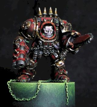World Eater chaos Lord in terminator armor by Philippe