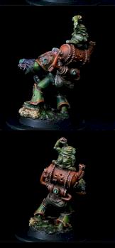 Plague Marine Death Guard Nurgle with plasma gun by chaoswarrior