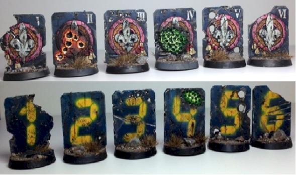 battlefield objective markers by Secret40kGeek