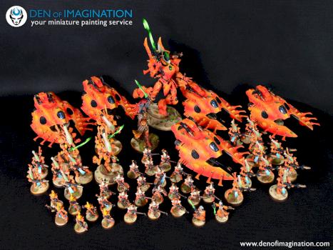 Eldar army by DEN of IMAGINATION
