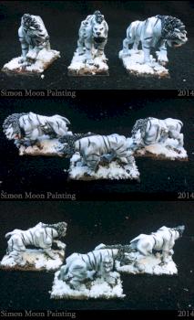 Icy Ogre Kingdom Sabertusks by Simon Moon