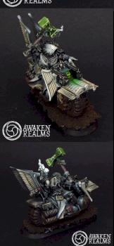 Space Marines Dark Angels Asmodai on bike by Awaken Realms