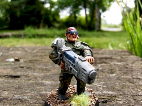 Imperial Guard Veteran Cadian by Dethco