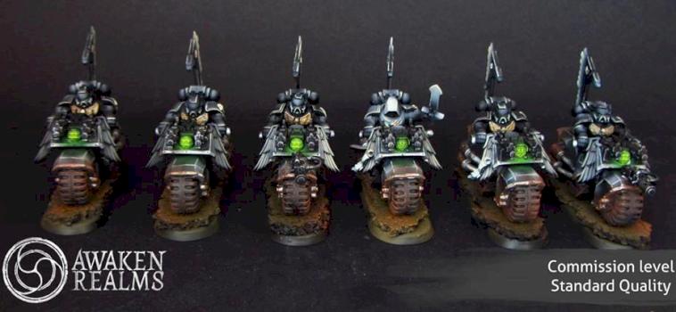 Space Marines Dark Angels Bikers by Awaken Realms
