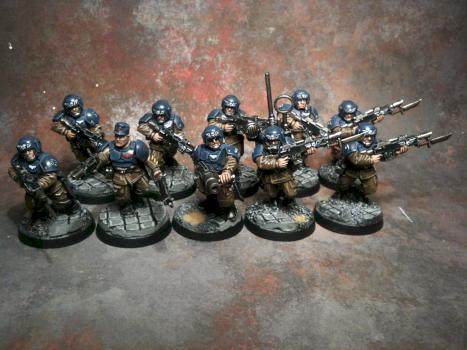 Cadian Shock Troops by KeX