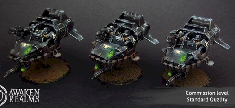 Space Marines Dark Angels Land Speeders by Awaken Realms