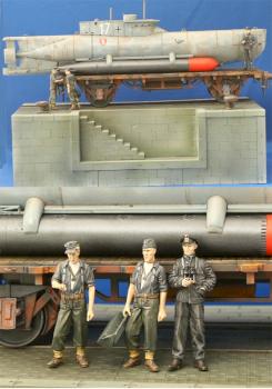 Dock with midget submarine, NordSee 1945 by phael_minis