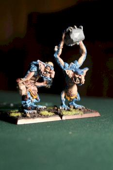 Big Nose and Ed Kikka - Classic Stone Trolls by mousterian