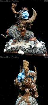 Icy Ogre Kingdom Mournfang Cavalry II by Simon Moon