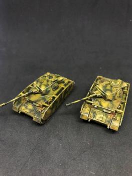 2X Panzer IV Platoon Painted Flame of War FOW Germany 15mm by juanlurockerman