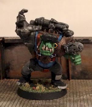 Orks Zapboy Nob with PowerKlaw by AzhrarnX