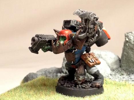 Orks Stormboy Nob with Power Claw by AzhrarnX