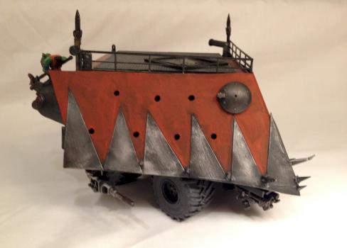 Orks Burna Boyz Battle Wagon front by AzhrarnX