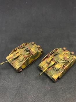2x Stug III Painted Flame of War FOW Germany 15mm by juanlurockerman