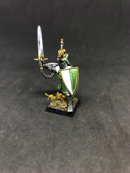 Knight Hero on foot Betonnian Bretonia Warhammer oldhammer by juanlurockerman