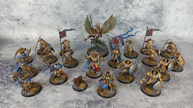 Age of Sigmar Stormcast Eternals Dominion Army Painted Annihilators Praetors by biscuitkiller