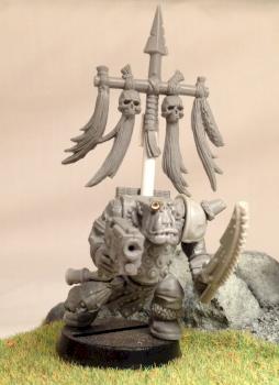 Orks Choppa Nob with Banner pole by AzhrarnX