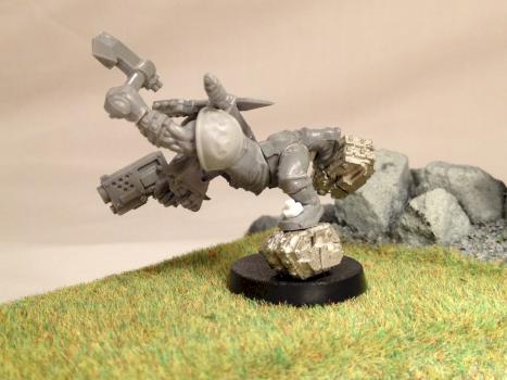 Orks Skater Choppa Boy WIP (Unpainted) by AzhrarnX