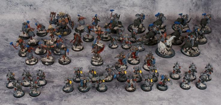 Primaris Space Wolves Army Ragnar Wulfen Thunderwolf Vanguard Vets by biscuitkiller