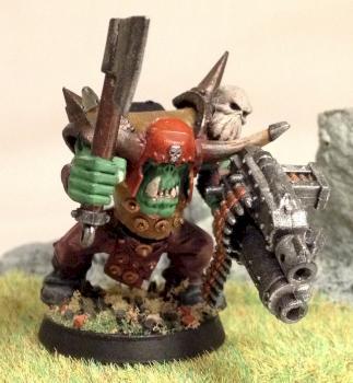 Orks Choppa Nob with Big Shoota by AzhrarnX