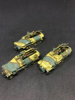 3X Armoured flak platoon Painted Flame of War FOW Germany 15mm by juanlurockerman