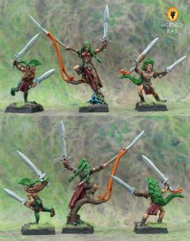 Wood Elves Wardancers by rohatakrysa