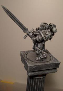 WH40K Black Templar Champion Pillar by AzhrarnX