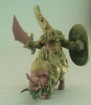 orc bad moon warboss(sculpt) by bodiscool