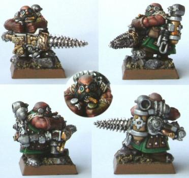 Dwarf Prospector with steam Drill by Grimstonefire
