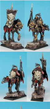 WARHAMMER Single Chaos Marauder Horseman with Standard by rene