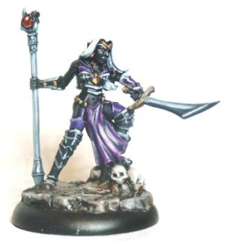 Carinth, Dark Elf Sorceress by Kromm