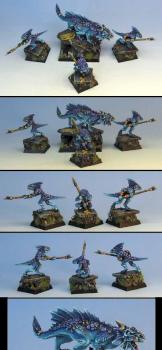 Warhammer Lizardman salamander hunting pack (Silver RD Adepticon '09) by Wappellious