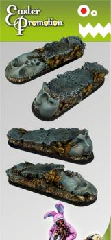 Ancient Ruins 25mm x 65mm  round bases set by Scibor