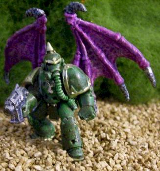winged plague marine by Psychotyk