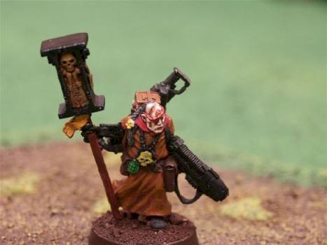 preacher/priest witch hunter by two heads talking