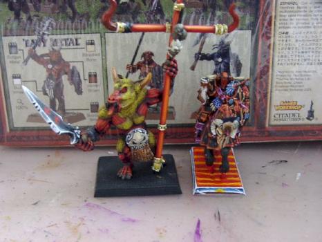 Minotaur and Chaosknight by Gorthaur26