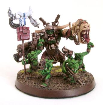 Ork Warboss Mini-diorama by Dragonius