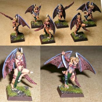 Dark Elves Harpies (conversion) by franz76