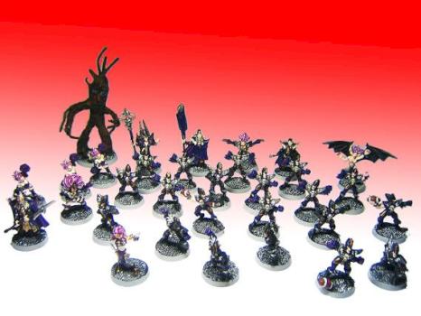 Complete Darkelf bloodbowl team by hahnc77