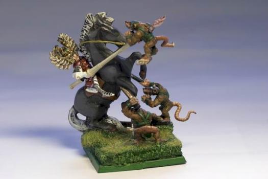 High elf prince on elf steed by hahnc77