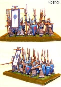 Lanceros altos elfos by Hotrod