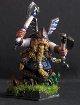 Zwergenkrieger auf Goblin II. by Mali